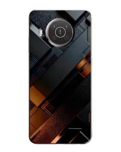Чохол для Nokia X10 з картинкою «Чорні геометричні блоки» Чохол для Nokia X10 з картинкою «Чорні геометричні блоки»