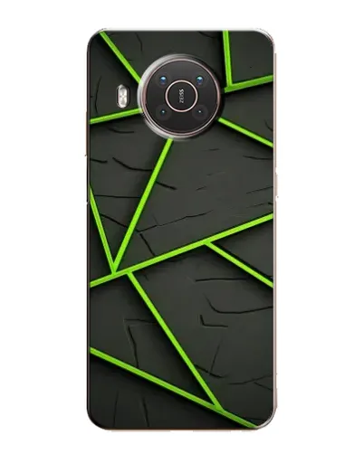 Чохол для Nokia X10 з картинкою «Зелені геометричні лінії» Чохол для Nokia X10 з картинкою «Зелені геометричні лінії»