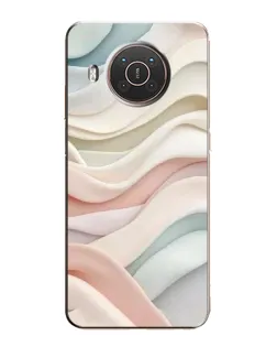 Чохол для Nokia X10 з картинкою «Пастельні ніжні хвилі»