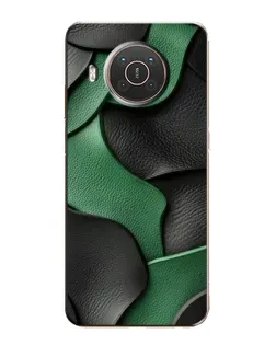 Чохол для Nokia X10 з картинкою «Зелені шкіряні хвилі»