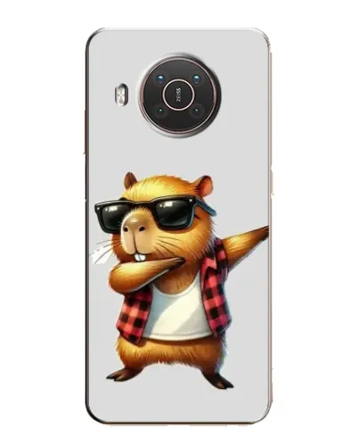 Чехол для Nokia X10 с картинкой «Капибара рэпер даб»