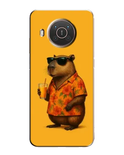 Чехол для Nokia X10 с картинкой «Капибара на отдыхе»