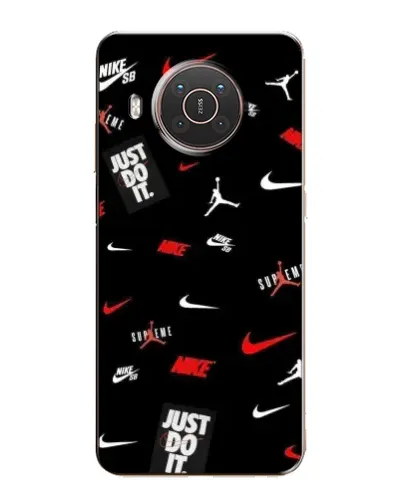 Чехол для Nokia X20 с картинкой «Nike Mix Pattern»