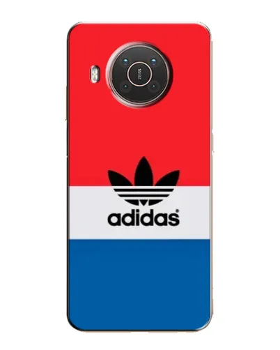 Чехол для Nokia X20 с картинкой «Ретро блоки Adidas»