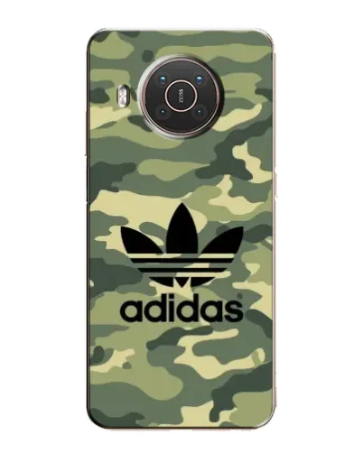 Чехол для Nokia X20 с картинкой «Милитари стиль Adidas»