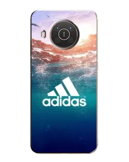 Чехол для Nokia X20 с картинкой «Океанская глубина адидас»