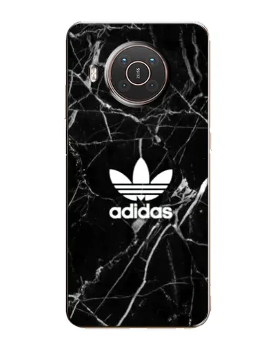 Чехол для Nokia X20 с картинкой «Белый мрамор Adidas»