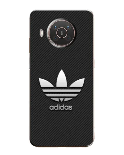 Чехол для Nokia X20 с картинкой «Adidas Карбоновая текстура»