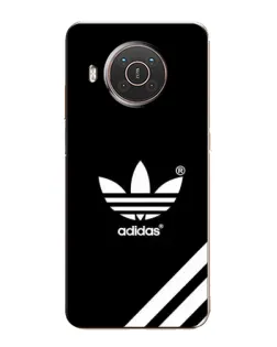 Чехол для Nokia X20 с картинкой «Adidas с диагональными полосами»