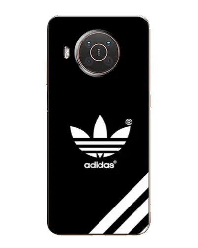 Чехол для Nokia X20 с картинкой «Adidas с диагональными полосами»