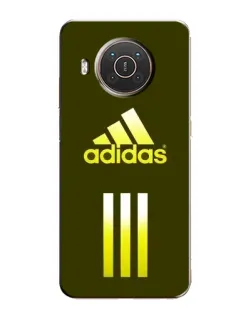 Чехол для Nokia X20 с картинкой «Оливковый градиент Adidas»
