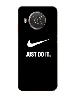 Чехол для Nokia X20 с картинкой «Классический принт Nike»