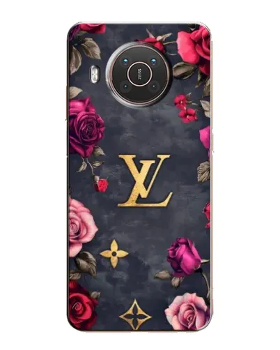 Чехол для Nokia X20 с картинкой «Цветочный Louis Vuitton»