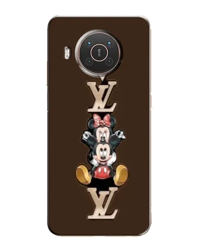 Чехол для Nokia X20 с картинкой «LV и Микки Маус»