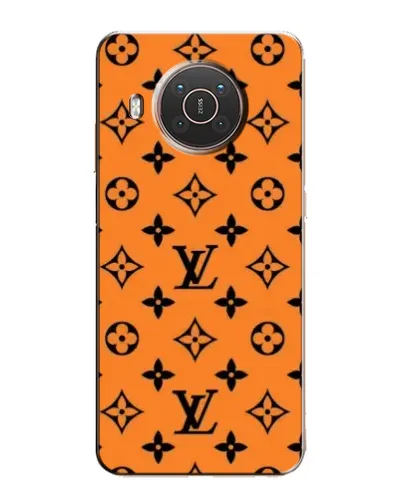Чехол для Nokia X20 с картинкой «Оранжевый стиль LV»