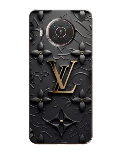 Чехол для Nokia X20 с картинкой «Кожаная текстура LV»