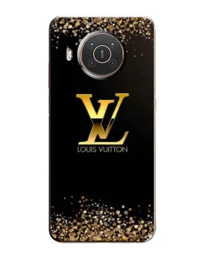 Чехол для Nokia X20 с картинкой «LV — золотые искры»
