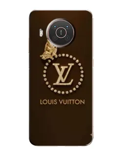 Чехол для Nokia X20 с картинкой «LV — золотая печать»