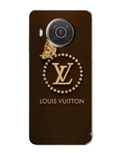 Чехол для Nokia X20 с картинкой «LV — золотая печать»