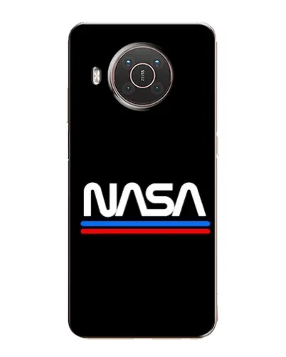 Чехол для Nokia X20 с картинкой «NASA — классика Red Blue»
