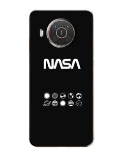 Чехол для Nokia X20 с картинкой «NASA — технический принт»