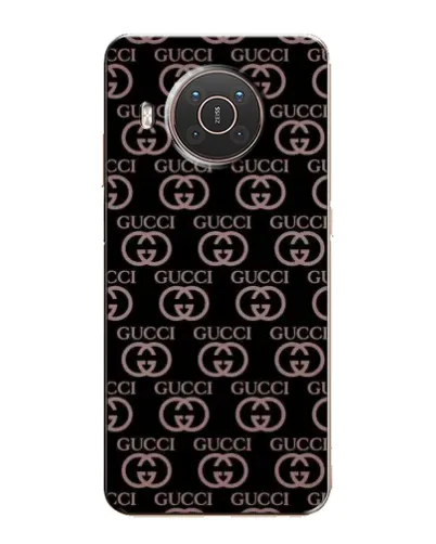 Чехол для Nokia X20 с картинкой «Классическая монограмма Gucci»