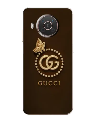 Чехол для Nokia X20 с картинкой «Gucci — золотая бабочка»