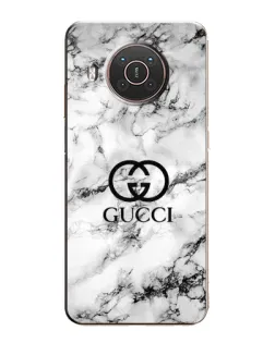 Чохол для Nokia X20 з картинкою «Gucci — мармуровий шик»