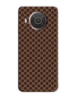 Чохол для Nokia X20 з картинкою «Gucci — шоколадна сітка»