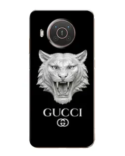 Чохол для Nokia X20 з картинкою «Gucci — срібний лев»