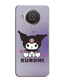 Чехол для Nokia X20 с картинкой «Kuromi — фиолетовый арт»