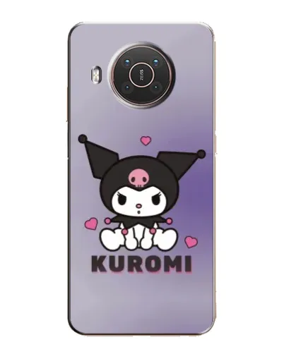Чехол для Nokia X20 с картинкой «Kuromi — фиолетовый арт»
