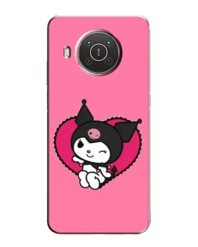 Чехол для Nokia X20 с картинкой «Kuromi — любовь в сердце»