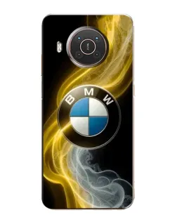 Чехол для Nokia X20 с картинкой «Золотистый дым BMW»