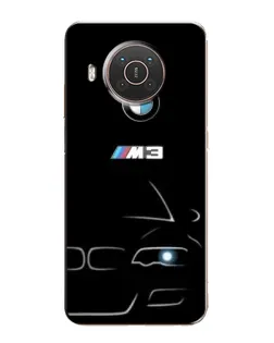Чехол для Nokia X20 с картинкой «Минималистичный принт BMW M3»