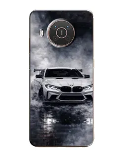 Чехол для Nokia X20 с картинкой «BMW сквозь туман»