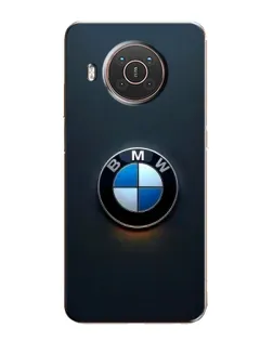 Чехол для Nokia X20 с картинкой «Логотип BMW — минимализм»
