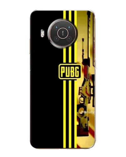 Чехол для Nokia X20 с картинкой «PUBG — камуфляжный шлем»