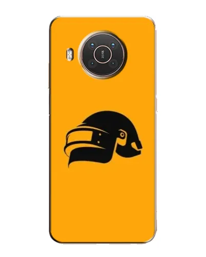 Чехол для Nokia X20 с картинкой «PUBG — золотой шлем»