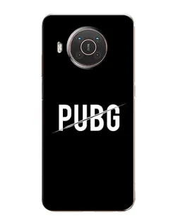 Чехол для Nokia X20 с картинкой «PUBG — белый логотип»