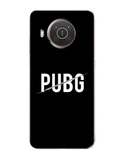 Чехол для Nokia X20 с картинкой «PUBG — белый логотип»