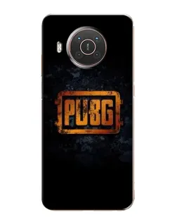 Чехол для Nokia X20 с картинкой «PUBG — золотой логотип»