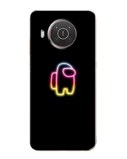 Чехол для Nokia X20 с картинкой «Among Us градиент»