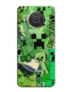 Чехол для Nokia X20 с картинкой «Криперы Minecraft» Чехол для Nokia X20 с картинкой «Криперы Minecraft»