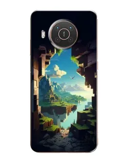 Чехол для Nokia X20 с картинкой «Вид из пещеры»