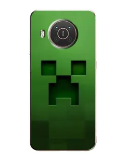 Чехол для Nokia X20 с картинкой «Крипер микро-дизайн»