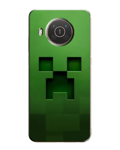 Чехол для Nokia X20 с картинкой «Крипер микро-дизайн»