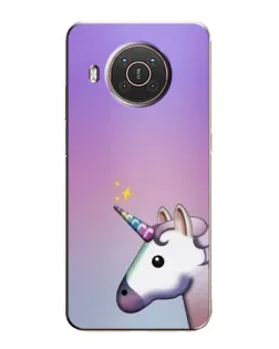 Чехол для Nokia X20 с картинкой «Единорог градиент» Чехол для Nokia X20 с картинкой «Единорог градиент»