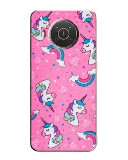 Чехол для Nokia X20 с картинкой «Unicorn паттерн розовый» Чехол для Nokia X20 с картинкой «Unicorn паттерн розовый»