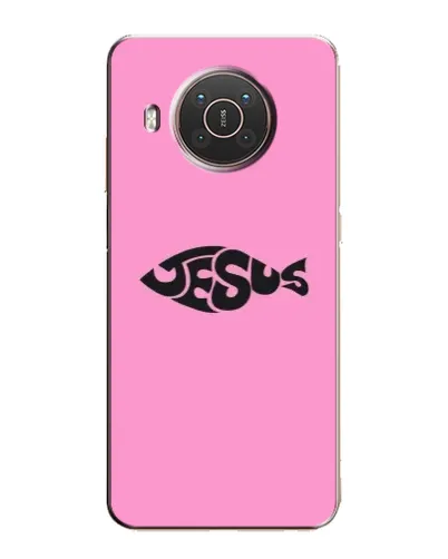 Чохол для Nokia X20 з картинкою «Рожевий символ Jesus»